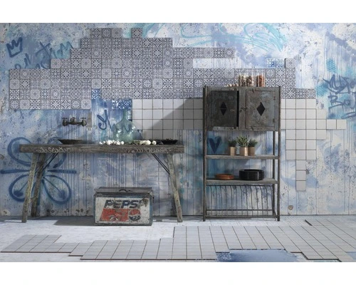 Wand- En Vloertegel Faenza-A Blauw 33x33 Cm 6 Wand- En Vloertegel Faenza-A Blauw 33x33 Cm - Afbeelding 5