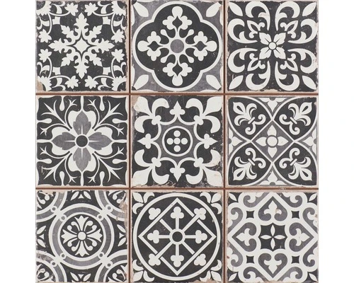 Wand- En Vloertegel Faenza-N Zwart 33x33 Cm 3 Wand- En Vloertegel Faenza-N Zwart 33x33 Cm