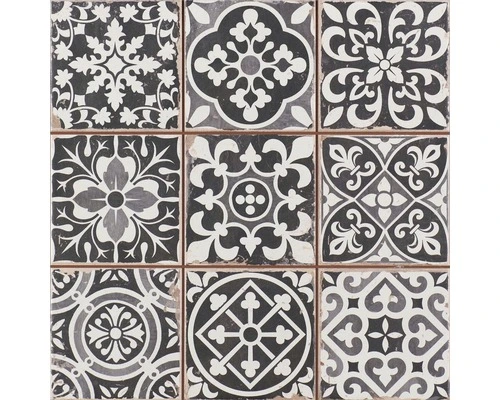 Wand- En Vloertegel Faenza-N Zwart 33x33 Cm 4 Wand- En Vloertegel Faenza-N Zwart 33x33 Cm - Afbeelding 2