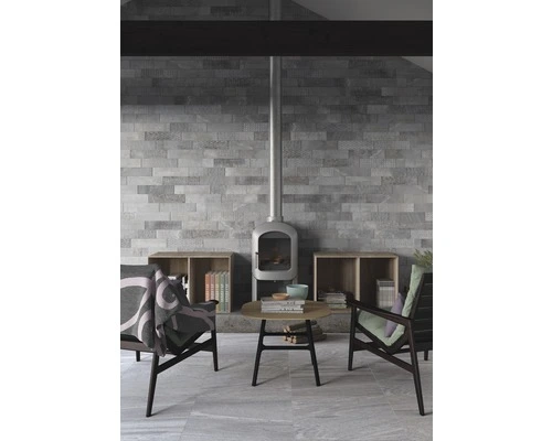 Vloertegel Brickbold Grijs Decor 8x33,15 Cm 4 Vloertegel Brickbold Grijs Decor 8x33,15 Cm - Afbeelding 2