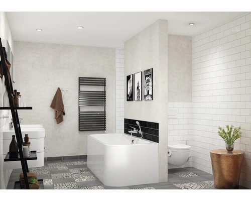 Wandtegel Handvorm Artisan Negro 10x20 Cm 4 Wandtegel Handvorm Artisan Negro 10x20 Cm - Afbeelding 2