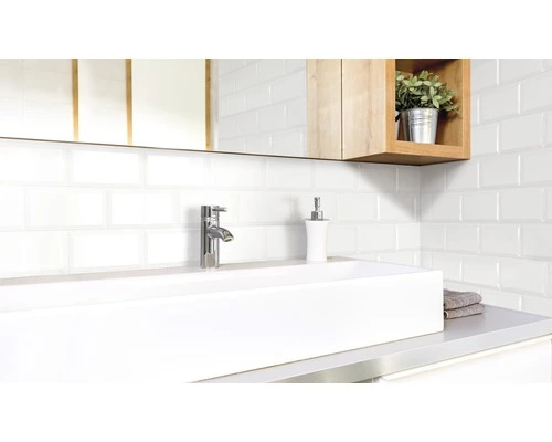 Wandtegel Metro Biselado Blanco Mat 10x20 Cm 6 Wandtegel Metro Biselado Blanco Mat 10x20 Cm - Afbeelding 4