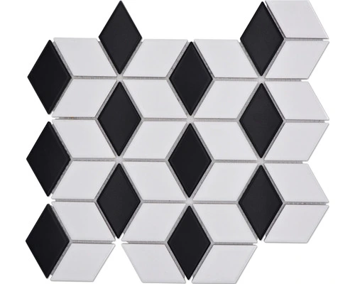 Keramisch Mozaïek POV 09 Zwart/wit 26,6x30,5 Cm 3 Keramisch Mozaïek POV 09 Zwart/wit 26,6x30,5 Cm