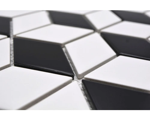 Keramisch Mozaïek POV 09 Zwart/wit 26,6x30,5 Cm 5 Keramisch Mozaïek POV 09 Zwart/wit 26,6x30,5 Cm - Afbeelding 3
