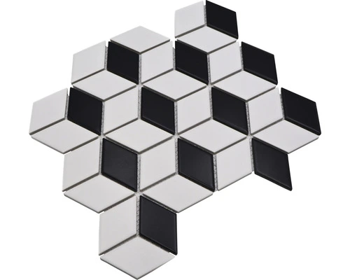 Keramisch Mozaïek POV 09 Zwart/wit 26,6x30,5 Cm 6 Keramisch Mozaïek POV 09 Zwart/wit 26,6x30,5 Cm - Afbeelding 4