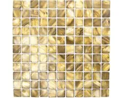 Schelp Mozaïek SM 2569 Beige/bruin 30x30 Cm