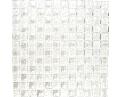 Glasmozaïek XCM 8LU90 Wit 29,8x29,8 Cm 3 Glasmozaïek XCM 8LU90 Wit 29,8x29,8 Cm