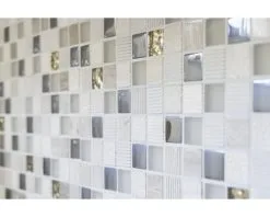 Glasmix Mozaïek XCM HQ22 Grijs/beige/goud 30x30 Cm -Vloertegels Winkel DV 8 6236907 05 4c DE 20190103131656