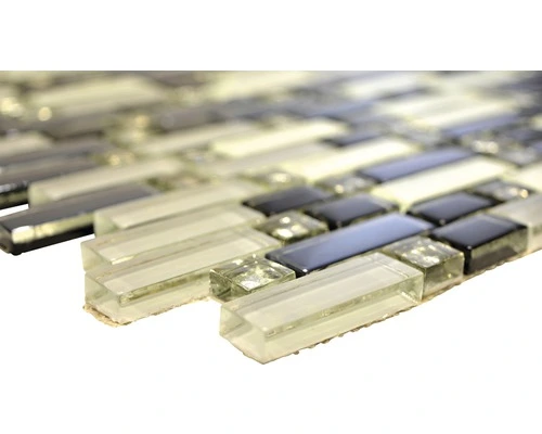 Glasmozaïek XCM IL007 Wit/grijs/zwart 30x29,5 Cm 4 Glasmozaïek XCM IL007 Wit/grijs/zwart 30x29,5 Cm - Afbeelding 2