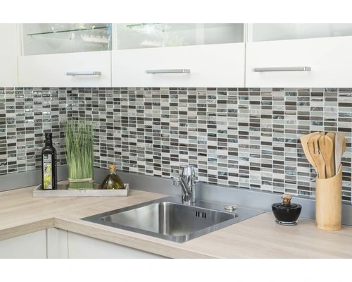 Glasmozaïek XCM SM68 Wit/beige/bruin 29,8x30,4 Cm 5 Glasmozaïek XCM SM68 Wit/beige/bruin 29,8x30,4 Cm - Afbeelding 3