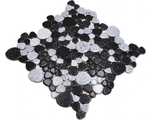 Keramisch Mozaïek XKM 33 Wit/zwart 30x30 Cm 6 Keramisch Mozaïek XKM 33 Wit/zwart 30x30 Cm - Afbeelding 4