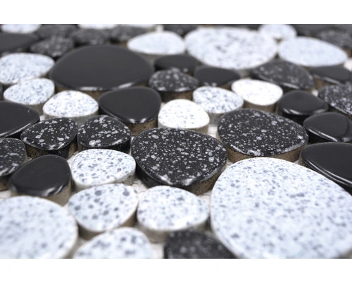 Keramisch Mozaïek XKM 33 Wit/zwart 30x30 Cm 5 Keramisch Mozaïek XKM 33 Wit/zwart 30x30 Cm - Afbeelding 3