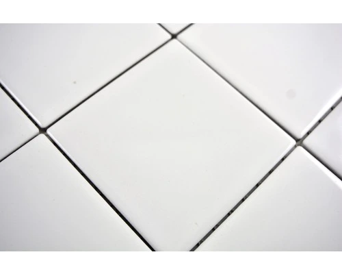 Keramisch Mozaïek CQ 100 Uni Wit Glans 30x30 Cm 6 Keramisch Mozaïek CQ 100 Uni Wit Glans 30x30 Cm - Afbeelding 4