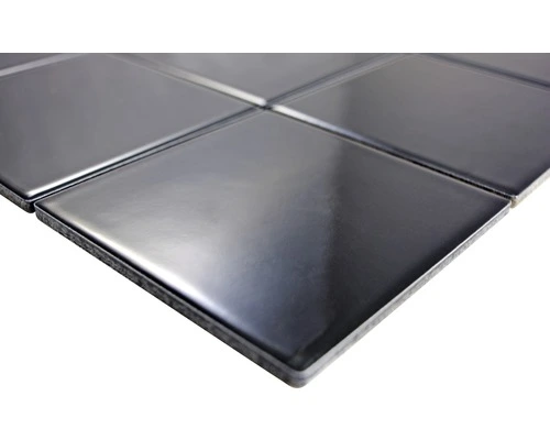 Keramisch Mozaïek CQ 120 Uni Zwart Glans 30x30 Cm 4 Keramisch Mozaïek CQ 120 Uni Zwart Glans 30x30 Cm - Afbeelding 2