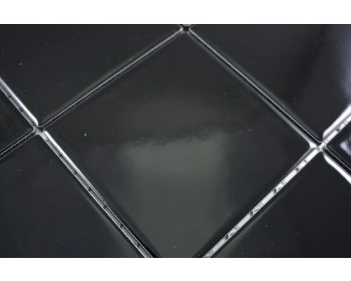 Keramisch Mozaïek CQ 120 Uni Zwart Glans 30x30 Cm 5 Keramisch Mozaïek CQ 120 Uni Zwart Glans 30x30 Cm - Afbeelding 3