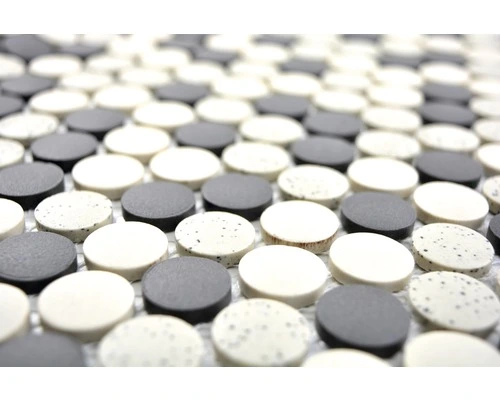 Keramisch Mozaïek CU K210 Zwart/crème 30,5x31,5 Cm Antislip 5 Keramisch Mozaïek CU K210 Zwart/crème 30,5x31,5 Cm Antislip - Afbeelding 3