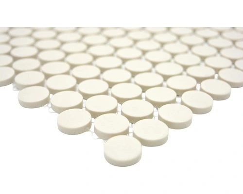 Keramisch Mozaïek CU K220 Knop Uni Wit 31,5x29,4 Cm Antislip 4 Keramisch Mozaïek CU K220 Knop Uni Wit 31,5x29,4 Cm Antislip - Afbeelding 2