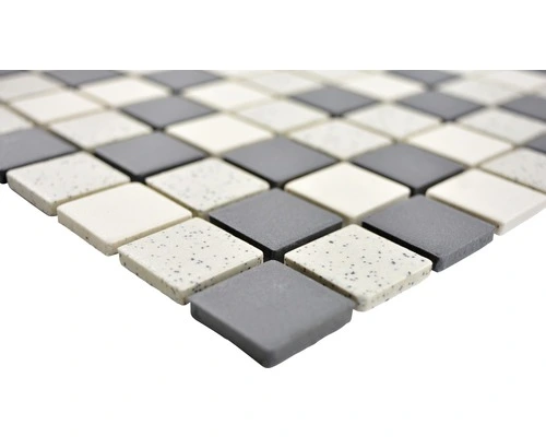 Keramisch Mozaïek CU QR210 Zwart/crème 30,25x33,0 Cm Antislip 4 Keramisch Mozaïek CU QR210 Zwart/crème 30,25x33,0 Cm Antislip - Afbeelding 2