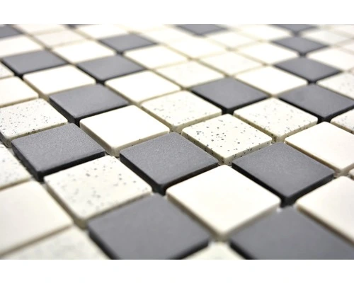 Keramisch Mozaïek CU QR210 Zwart/crème 30,25x33,0 Cm Antislip 5 Keramisch Mozaïek CU QR210 Zwart/crème 30,25x33,0 Cm Antislip - Afbeelding 3