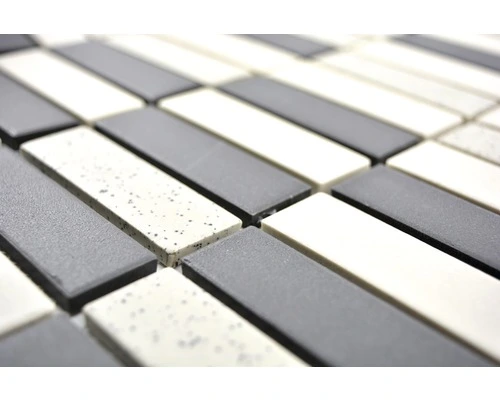 Keramisch Mozaïek CU ST210 Zwart/crème 30x30 Cm Antislip 5 Keramisch Mozaïek CU ST210 Zwart/crème 30x30 Cm Antislip - Afbeelding 3