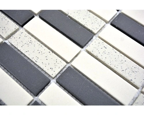 Keramisch Mozaïek CU ST210 Zwart/crème 30x30 Cm Antislip 6 Keramisch Mozaïek CU ST210 Zwart/crème 30x30 Cm Antislip - Afbeelding 4