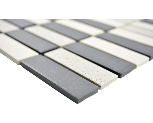 Keramisch Mozaïek CU ST210 Zwart/crème 30x30 Cm Antislip 4 Keramisch Mozaïek CU ST210 Zwart/crème 30x30 Cm Antislip - Afbeelding 2