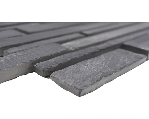 Natuursteen Mozaïek SL 89 Leisteen Zwart 30,5x30 Cm 4 Natuursteen Mozaïek SL 89 Leisteen Zwart 30,5x30 Cm - Afbeelding 2