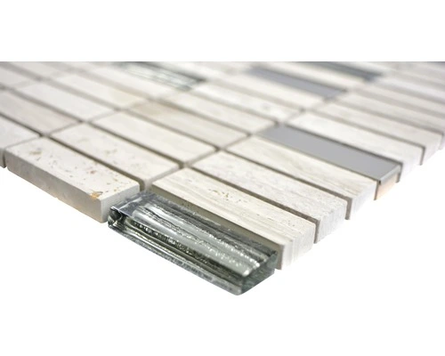 Natuursteen Mozaïek XNM SM67 Grijs/wit 29,8x30,4 Cm 4 Natuursteen Mozaïek XNM SM67 Grijs/wit 29,8x30,4 Cm - Afbeelding 2