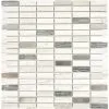 Natuursteen Mozaïek XNM SM67 Grijs/wit 29,8x30,4 Cm