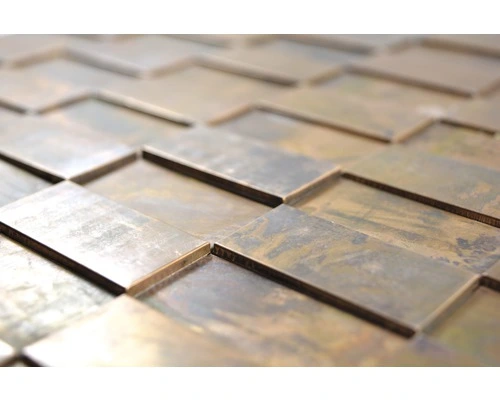 Metaalmozaïek XK3DR16 Rechthoek Koper 28x29 Cm 5 Metaalmozaïek XK3DR16 Rechthoek Koper 28x29 Cm - Afbeelding 3