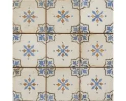 Vloertegel Vintage Miram Blue 33x33 Cm