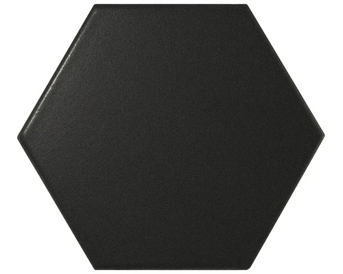 Wand- En Vloertegel Quist Hexagon Black 14,2x16,4 Cm 3 Wand- En Vloertegel Quist Hexagon Black 14,2x16,4 Cm