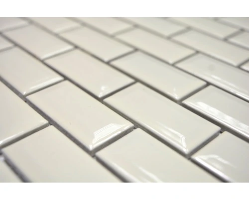 Keramisch Mozaïek Brick Bond Diamond Ivoor 30x30 Cm 6 Keramisch Mozaïek Brick Bond Diamond Ivoor 30x30 Cm - Afbeelding 4