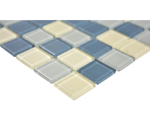 Glasmozaïek Crystal CM4SE1M Wit/zilver/grijs 30x30 Cm 4 Glasmozaïek Crystal CM4SE1M Wit/zilver/grijs 30x30 Cm - Afbeelding 2