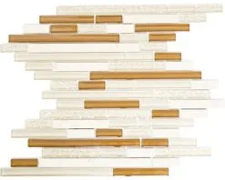 Glasmozaïek Crystal XCM MV838 Beige Mix 30,5x32,5 Cm