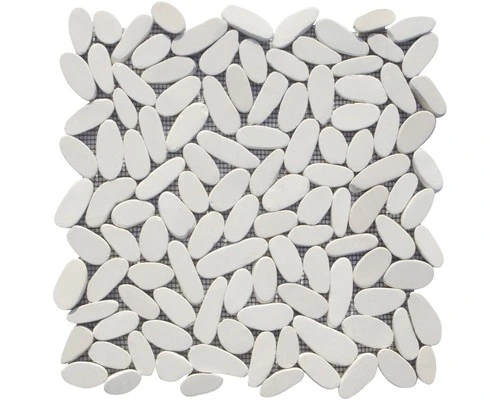 Natuursteen Mozaïek Kiezel Wit 30,5x30,5 Cm 3 Natuursteen Mozaïek Kiezel Wit 30,5x30,5 Cm