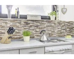 Glasmozaïek Crystal Bruin/goud 30x34 Cm 22 Glasmozaïek Crystal Bruin/goud 30x34 Cm -Vloertegels Winkel DV 8 8758992 06 4c DE 20211014074651